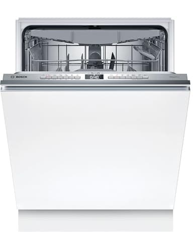Bosch SMH4ECX28E, Serie 4, Smarter Geschirrspüler Vollintegriert 60 cm, Besteckschublade, Spülmaschine Made in Germany, Vario Scharnier, besonders leise, SpeedPerfect+, Programmassistent, Status Light