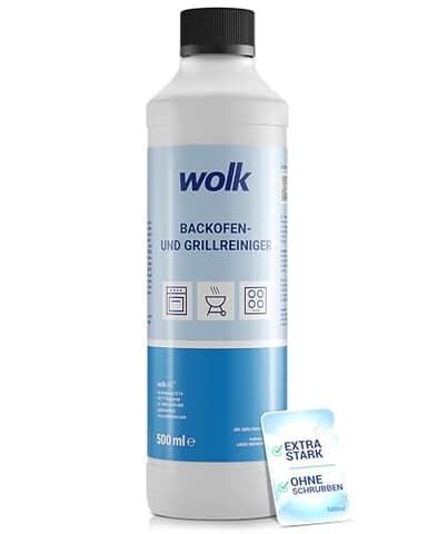 wolk Backofenreiniger Extra Stark & Grillreiniger Gel – Entfernt Fett & Eingebranntes, 500 ml