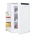 Exquisit Gefrierschrank, 4-Sterne-Gefrieren, 85 Liter, klein, kompakt, Tiefkühlschrank, Wechselbarer Türanschlag, GS581-040C weiss