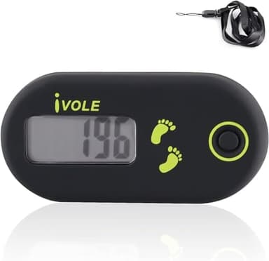 TaimeiMao Mini Elektronischer 3D Schrittzähler - Tragbarer Digitaler Fitness Tracker für Gehen, Laufen, Wandern & Sport