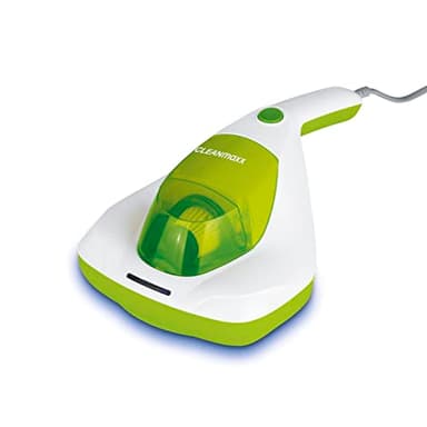CLEANmaxx Milbensauger für Matratzen mit UV-C-Licht | Matratzenreiniger mit HEPA-Filter, entfernt 99,9% Aller Milben | Matratzensauger mit Ultraschall, Hitze & Vibration