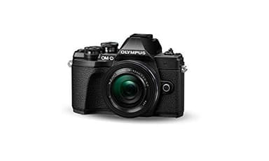Olympus OM-D E-M10 Mark III Systemkamera (16 Megapixel, 5-Achsen Bildstabilisator, elektronischer Sucher, 4K, WLAN, + 14-42mm EZ) schwarz