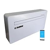 AirExchange - Wand-Monoblock-Klimaanlage-Wärmepumpe-INVERTER, 4-in-1 Klimaanlage ohne Außengerät, Heizen, Kühlen, Entfeuchten, Reinigen, 12.000 BTU, bis 80 m², R290, WEIß