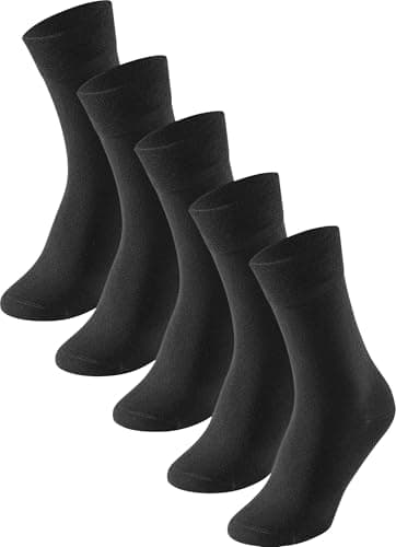 Schiesser Herren 5 Pack Strümpfe - Stay Fresh Socken, Schwarz_173200, 43-46 EU