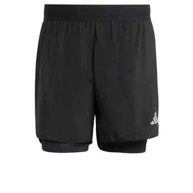 adidas Men's adi365 Running Essentials 2in1 Shorts, Black, L
