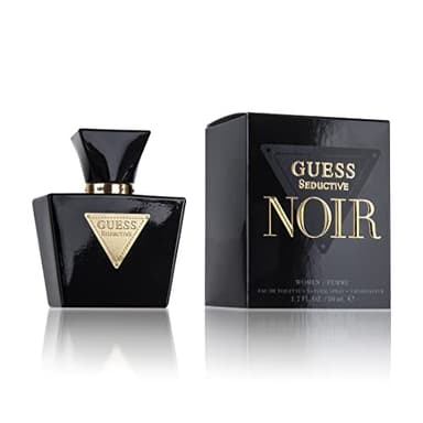 GUESS Seductive Noir, Eau de Toilette für Damen, Ambriert-Blumig, Sinnlicher Duft, Lang Anhaltend, 50 ml
