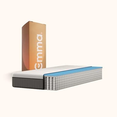Emma Original II Matratze 90x200 cm, 22 cm Höhe – Kaltschaummatratze, Memoryschaum und Federkernmatratze mit Taschenfedern, Mittelweich H2, 3-Zonen-Stützung, Atmungsaktiv, Waschbarer Bezug