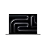 Apple 2023 MacBook Pro Laptop M3 Pro Chip mit 12‑Core CPU, 18‑Core GPU: 14,2" Liquid Retina XDR Display, 18 GB gemeinsamer Arbeitsspeicher, 1 TB SSD Speicher. Funktioniert mit iPhone/iPad, Silber