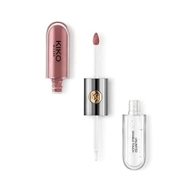 KIKO Milano Unlimited Double Touch 120, Lippen-Set Mit 3 Flüssig-Lippenstiften Mit 2 Schritten
