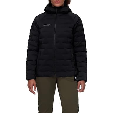 Mammut Sender IN Hooded Jacket Women | Leichte Outdoor Winterjacke für Damen, mit Kapuze, Warm | Schwarz, XL