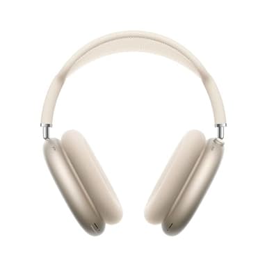 Apple AirPods Max Kabellose Kopfhörer, aktive Geräuschunterdrückung auf Pro Level, Transparenzmodus, personalisiertes 3D Audio, USB-C Ladecase, Polarstern