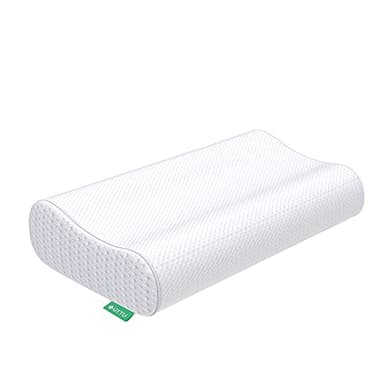 UTTU Memory Foam Kissen, Kopfkissen zur Linderung von Nackenschmerzen, Ergonomisches Nackenkissen Sandwichkissen, verstellbares Memory Schaum Kissen 60x36x13/11cm