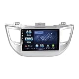 6G+128G Autoradio Für Hyundai Tucson 3/IX35 2014-2018 Android Unterstützung GPS Navigation Carplay Android Auto Bluetooth MirrorLink WiFi 9 Zoll IPS Touchscreen