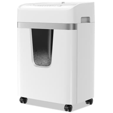 Bonsaii Aktenvernichter 12 Blatt, P-4 Kreuzschnitt Schredder für Kreditkarten, Büroklammern, CDs, 20L Behälter mit Sichtfenster, 15 Min Dauerbetrieb, für Büro & Zuhause, C282-A