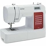 Brother CS10s Classic (40 Stiche) - Computer-Nähmaschine, Weiß, Rot