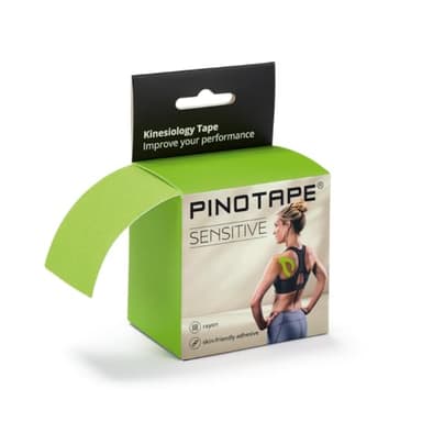 Pinotape Sport - Sensitive Tape - Light Lime - 5 cm x 5 m - wasserfestes Kinesiotape - für sensible Haut - latexfrei - starke Haftung (1 Tape = 5 Meter)