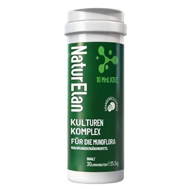 Orale Biotics Lutschtabletten - 10 Mrd. KBE/Lutschtablette, mit Spezielle Bakterienkulturen für die Mundflora, Vegan, Sugar Free, Orangengeschmack, Einfache Einnahme ohne Wasser, 30 Lutschtabletten