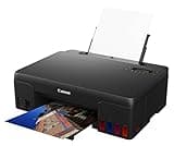 Canon Tintenstrahldrucker PIXMA G550 MegaTank Drucker (4.800 x 1.200 dpi, Fotodrucker 10x15 cm, LC Display, WLAN, Canon PRINT App, Mopria, AirPrint, wireless Printing, Auto Power On/Off) schwarz