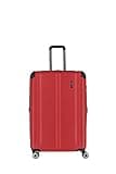 Travelite Hartschalenkoffer groß, erweiterbar, 4 Rollen, City, Trolley mit kratzfester Oberfläche, TSA Schloss, Dehnfalte, 77 cm, 113-124 Liter
