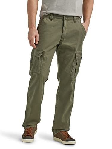 Wrangler Authentics Herren Stretch-Cargohose mit Lockerer Passform Hose, Oliv/Blatt für Mich (Leaf It to Me), 42W / 30L