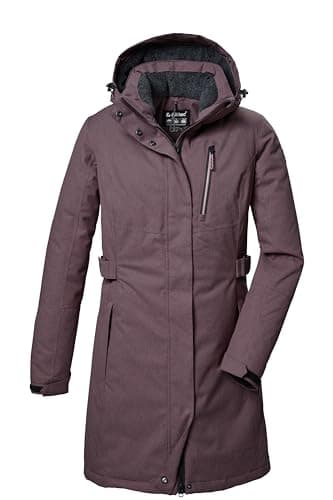 killtec Damen Funktionsparka/Parka mit abzippbarer Kapuze KOW 303 WMN PRK, malve, 44, 41815-000