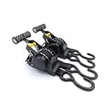 2 Stücke Automatik Motorrad Spanngurte Set mit Ratsche und Haken, Zurrgurte mit Ratsche, Ratschengurte mit Haken, Spanngurte Motorrad Transport - Robust, Langlebig und Vielseitig Einsetzbar
