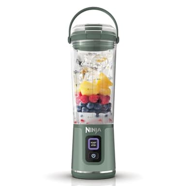 Ninja Blast BC151UKEM Tragbarer Mixer, 530 ml, auslaufsicherer Deckel und Trinkauslauf, leistungsstarker kabelloser Mini-Mixer, wiederaufladbar, tragbare Smoothies, Protein-Shakes, mischt Eis und