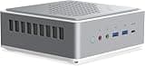 MINIS FORUM Mini PC UM870 Slim, AMD Ryzen 7 8745H 8C/16T bis zu 4,9 GHz, Barebone-Version mit DDR5/PCIe4.0 SSD, AMD Radeon 780M Grafikkarte, HDMI/USB 4/DP, RJ45 2,5G, WiFi, BT