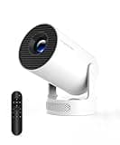 Magcubic Mini Beamer, 4K FHD 1080P Unterstützt Smart Beamer Android 11 Auto Trapezkorrektur Kleiner Videoprojektor, Heimkino Tragbarer Projector mit WiFi6 BT5.4, 180°Dreh, 5W Soundbass Lautsprecher