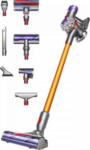 Dyson V8 Absolute Kabelloser Staubsauger, 115 AW, bis zu 40 Min Laufzeit, Motorbar mit Haarentwirrungstechnologie, entfernt Tierhaare, Fluffy Bodendüse, Hand- und Bodenstaubsauger