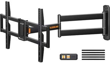 Perlegear TV Wandhalterung mit 822mm Langem Arm wandhalterung Fernseher für 32-75 Zoll LCD/LED/OLED Fernseher, schwenkbarer Gelenkarm 180° Drehbare, Ecke tv Halterung MAX VESA 600x400mm bis zu 45 KG