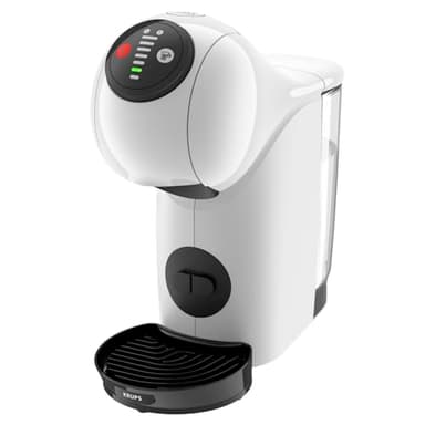 NESCAFÉ Dolce Gusto Genio S Basic von Krups, kompakte Kapselkaffeemaschine, 15 Bar Druck , 0,8 Liter Kapazitat, Eco-Mode, automatische Entkalkungswarnung, weiß, ‎KP2431