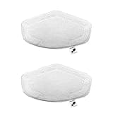 Polti Vaporetto PAEU0332 Kit de 2 chiffons Pour balai vapeur et nettoyeur intelligent Avec brosse Vaporforce Blanc Wischmopp, weiß