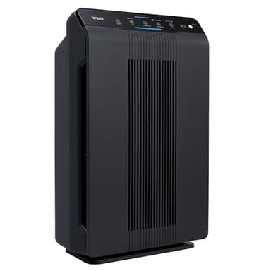 WINIX 5500-2 luftreiniger Allergiker, CADR 390m³/h, 99㎡, Air Purifier für Raucherzimmer gegen Allergien, Staub, Pollen, Tierhaare, Luftqualitätsanzeige, Auto Schlafmodus, Schwarz