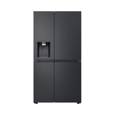 LG GSLE91EVAC Side by Side Kühlschrank, Klasse C, 628 L, Multi-Door Kühlschrank mit Gefrierfach, Eis-, Crushed Ice- Wasserspender mit UVnano, Total NoFrost, Smart Inverter Kompressor, Wi-Fi