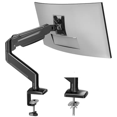 BONTEC Monitor Halterung für 13-32 Zoll Monitore 3-9 kg, VESA 75/100mm, Gasdruckfeder Arm, Ergonomischer Bildschirmhalterung, Schwenkbar, Neigbar, Dreht