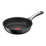 Tefal G25904 Unlimited On Bratpfanne, mit kratzfester Titanium Antihaft-Beschichtung, Thermo-Signal, PFOA-frei, geeignet für alle Herdarten, auch für Induktionsherde, Schwarz, 24 cm
