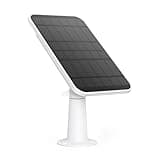 eufy Security eufyCam Solar Panel, effizientes 2.6W Solarpanel für eufyCam, IP65 Wasserschutzklasse, Weiß