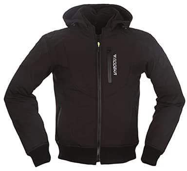 Modeka Clarke wasserdichte Motorrad Textiljacke, schwarz, XL