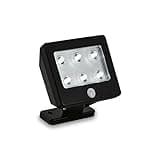 BRILONER Leuchten - LED Außenlampe mit Bewegungsmelder, Neigbare Außenleuchte IP54, LED Außenwandleuchte Wasserfest, Wandleuchte aussen, Schwarz