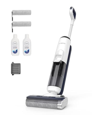 Tineco iFLOOR 5 Breeze Complete Nass Trockensauger, EIN-Schritt-Reinigung für Hartböden, Kantenreinigung <0.5cm, Dreifache Batterielebensdauer, Selbstreinigung, Leichtes Kabelloses Saugwischer, Blau