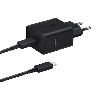 Samsung Schnellladeadapter EP-T4511X, USB-C Ladegerät mit 45W Schnellladen, kompatibel mit Geräten Anderer Hersteller, inklusive Datenkabel, Black