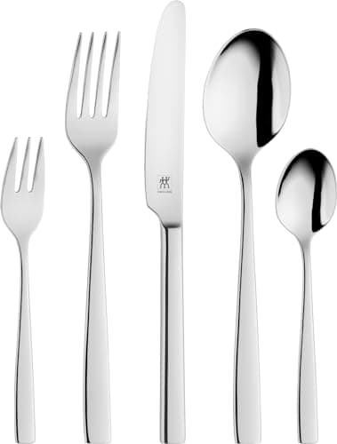 ZWILLING Roseland Besteck Set 30-teilig, Für 6 Personen, Spülmaschinengeeignet, 18/10 Edelstahl, Poliert, Silber