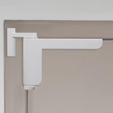 Türschließer Ohne Bohren, Automatischer Mini Türschliesser Zimmertür, Linke oder Rechte Innentür (Weiß 1pack)