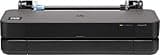 HP DesignJet T230 Großformatdrucker, 24 Zoll, bis zu A1, mobiles Drucken, Wi-Fi, Gigabit Ethernet, Hi-Speed USB 2.0, 1 Jahr Garantie (5HB07A), Schwarz