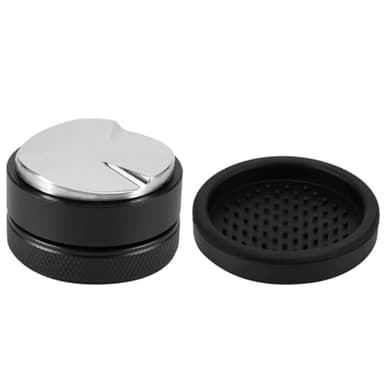 Espresso Leveler 58 mm, Distributor, Kaffeeverteiler, Höhenverstellbarer Kaffee-Nivellierer aus Edelstahl 304, inkl. Silikonablage, Ideal für Gleichmäßige Espresso-Extraktion
