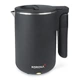 Korona 20250 Reisewasserkocher | 0,6 Liter | Ideal für Reisen, Camping und unterwegs | 800 Watt max. | Kompakt, einklappbar und platzsparend