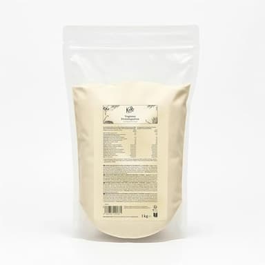 KoRo Veganes Proteinpulver Ohne Zucker Vanille 1 kg - Aus Reis-, Erbsen- und Soja Protein Pulver Vegan - Eiweißpulver Cremig-süß im Geschmack - 30 Tage Vorrat