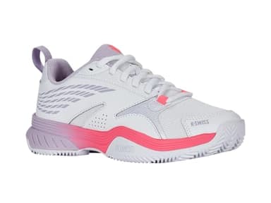 K-Swiss Damen Speedex Tennis Shoe, White Orchid Petal Neon Blaze, 38 EU