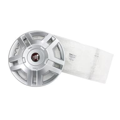 Original FIAT Wheel Trim, 15 Inch Rim, Red Emblem FIAT Ducato Type 250 to 2014, OE 1358879080